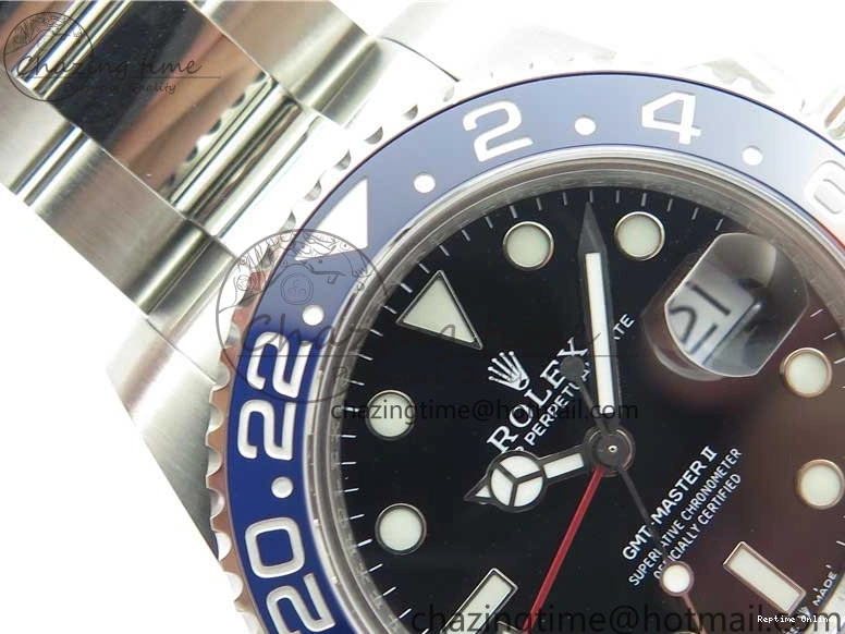 0407 Stylish GMT-Master II 126710 BLRO 904L BP Maker 1:1 Best Edition Black Dial On 904L Oyster Bracelet A3285 (Correct Hand Stack) 2521